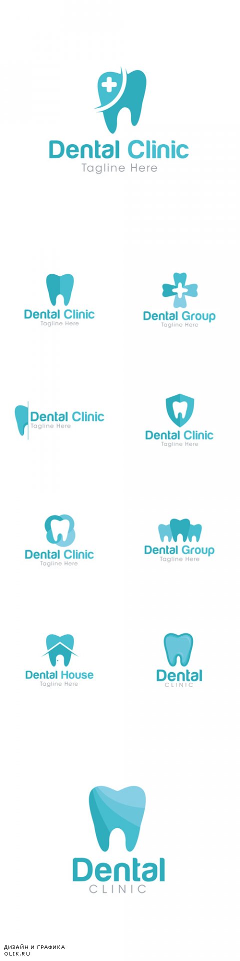 Vector Dental Clinic Logo Creative Design