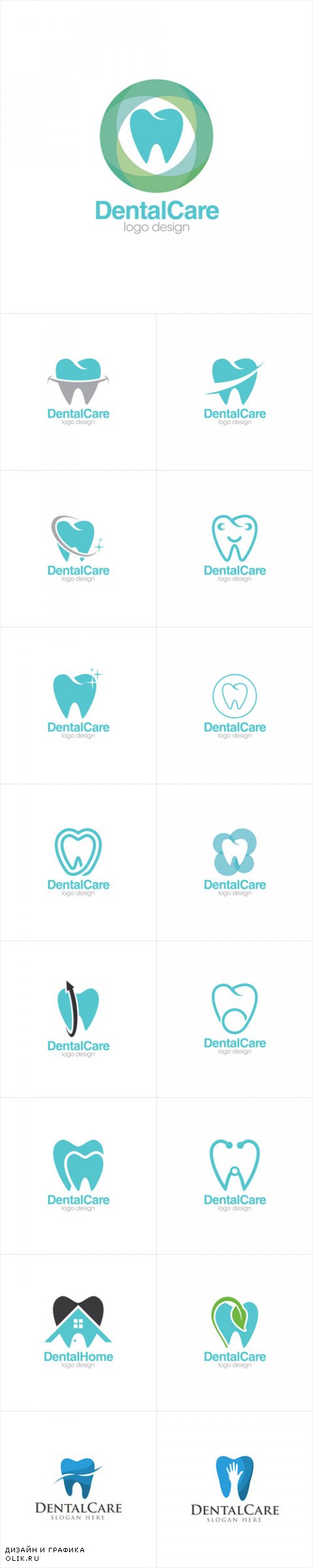 Vector Dental Care Creative Concept Logo Design Templates