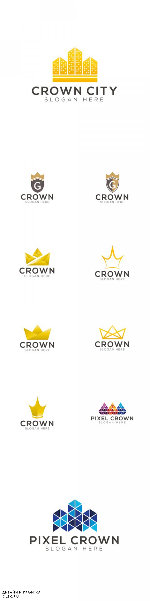 Vector Crown Logo Design