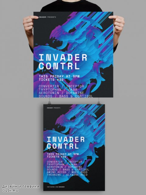 Invader Control Poster / Flyer