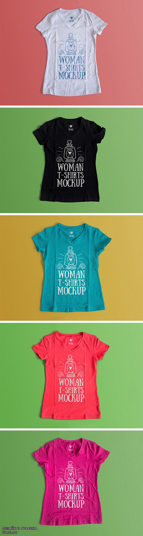 Макеты для PHSP - Женская летняя футболка с рисунком