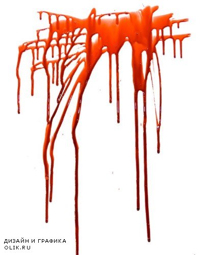 Кровь, потеки крови (подборка изображений) прозрачный фон