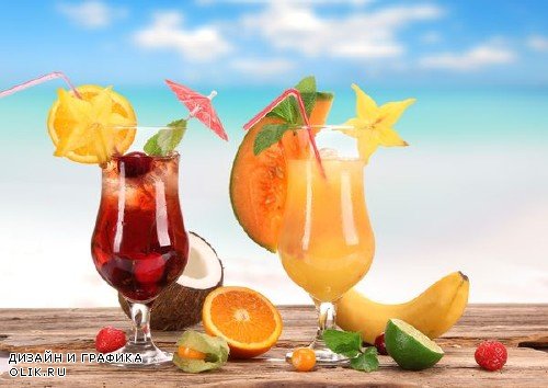 Пляж и коктейль (подборка изображений)
