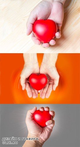 Клипарт - Седце в руке / Clipart - Heart in hand
