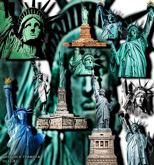 Клипарты png - Статуи свободы
