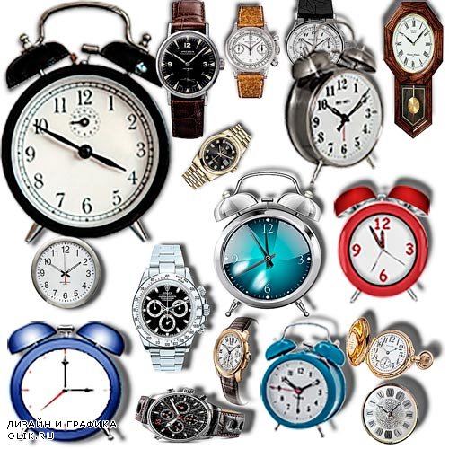 Фотошоп Png клипарты - Часы и будильники