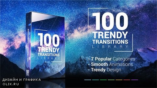 100 Trendy Transitions Library - PRMPRO Templates 138283