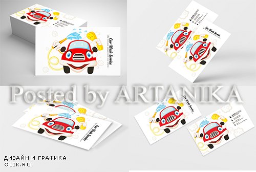 Car Wash Business Card