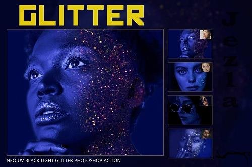 Neo UV Black Light Glitter Photoshop - 5054406 Neo UV Black Light Glitter Photoshop - 5054406
