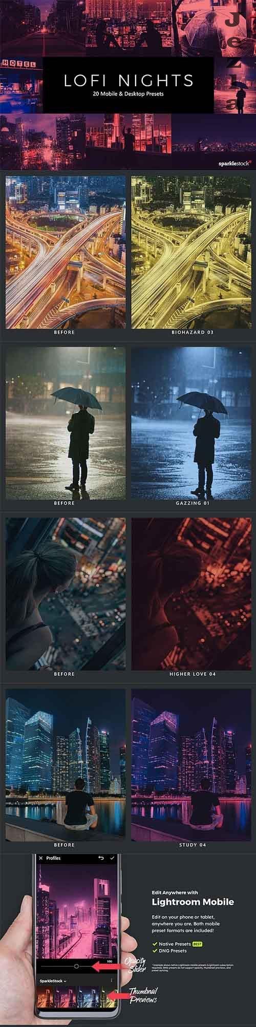 20 LoFi Nights Lightroom Presets & LUTs 28348303 20 LoFi Nights Lightroom Presets & LUTs 28348303