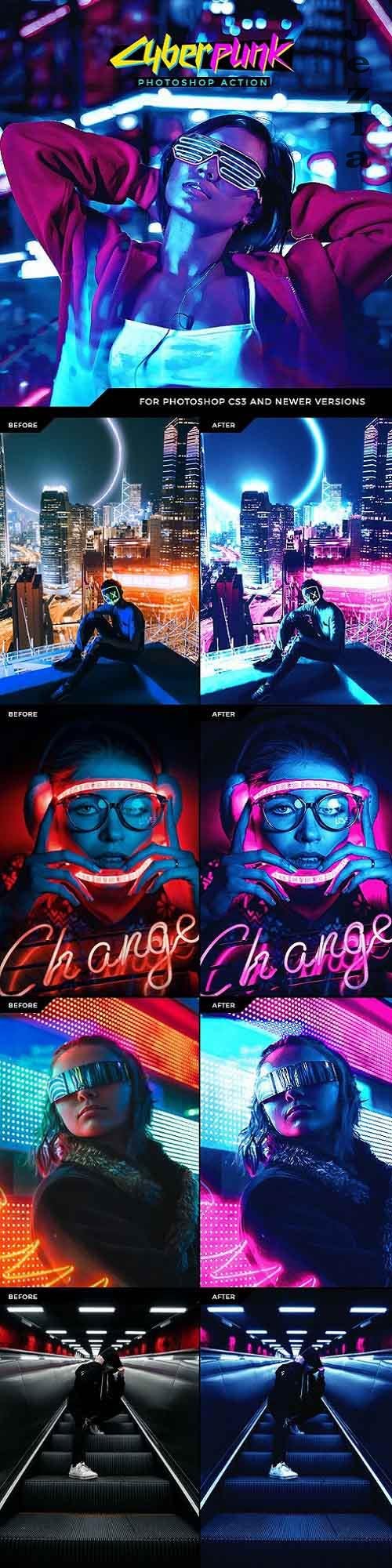 CyberPunk Photoshop Action 27580056 CyberPunk Photoshop Action 27580056