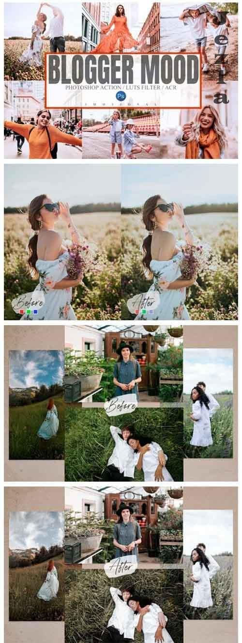 5 Blogger Mood Photoshop Actions ACR LUTs 5 Blogger Mood Photoshop Actions ACR LUTs