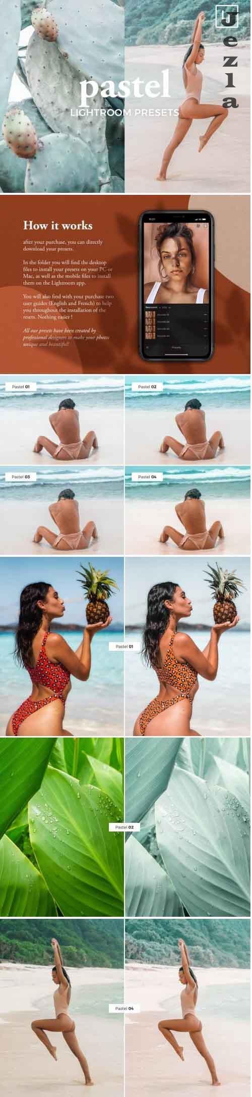 4 Lightroom Presets PASTEL - 4887548 4 Lightroom Presets PASTEL - 4887548