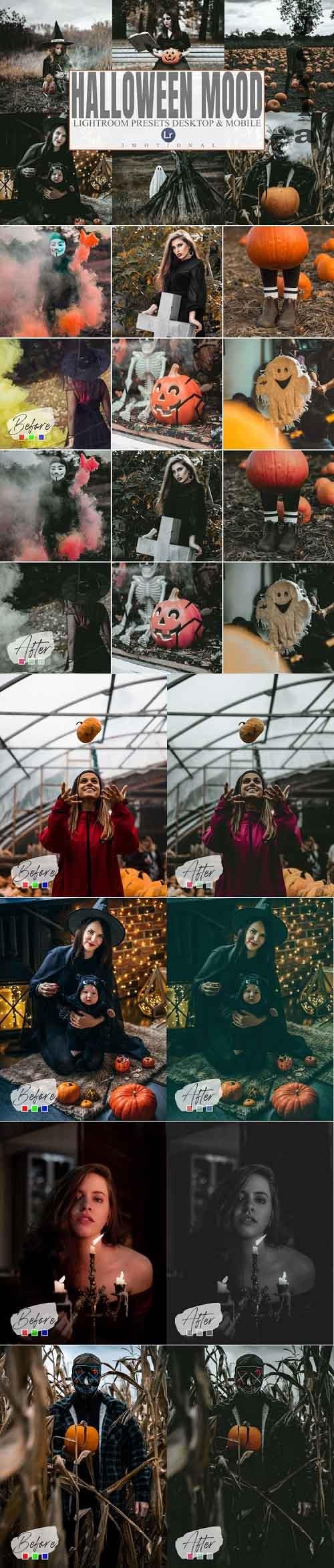 6 Halloween Mood Mobile and Desktop Lightroom Presets - 916632 6 Halloween Mood Mobile and Desktop Lightroom Presets - 916632