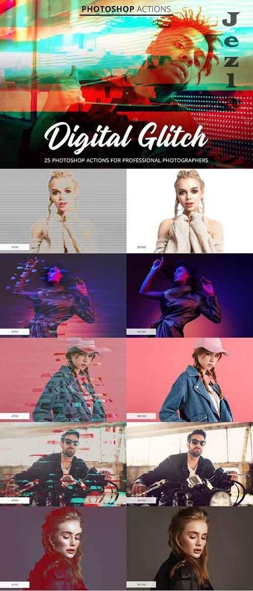 Digital Glitch Actions for Photoshop 4845098 Digital Glitch Actions for Photoshop 4845098