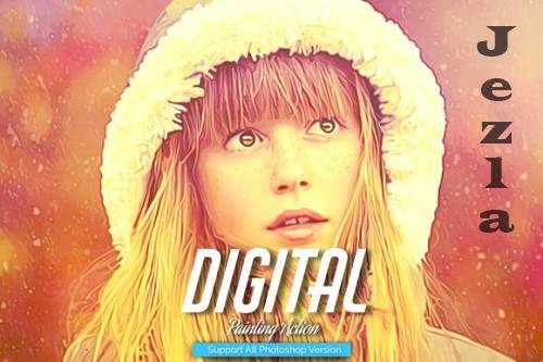 Digital Painting Art Photoshop Action Digital Painting Art Photoshop Action