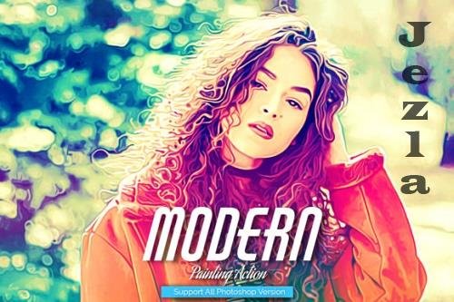 Modern Painting Art Photoshop Action Modern Painting Art Photoshop Action