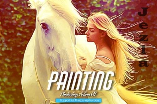 Painting Photoshop Action V11 Painting Photoshop Action V11