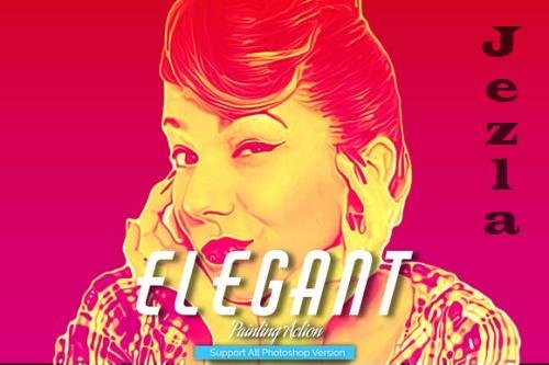 Elegant Painting Photoshop Action Elegant Painting Photoshop Action