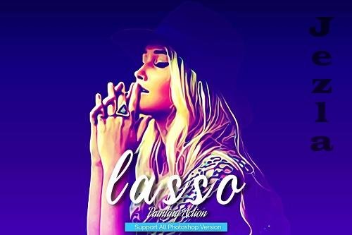 Lasso Painting Photoshop Action - 5444739 Lasso Painting Photoshop Action - 5444739