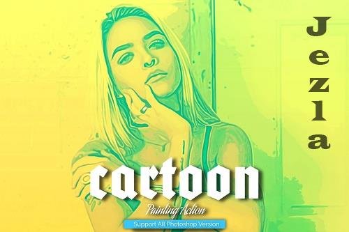 Cartoon Art Photoshop Action - 5445086 Cartoon Art Photoshop Action - 5445086