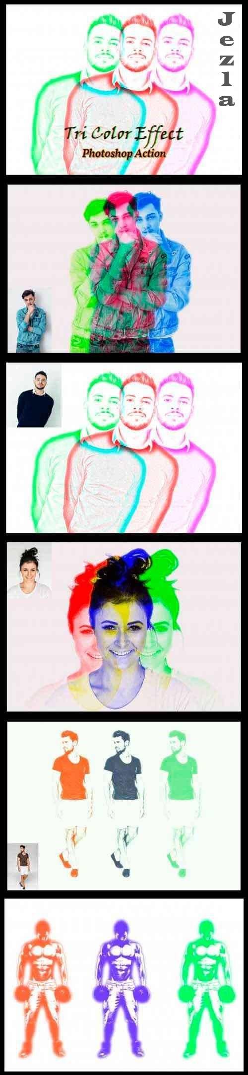 Tri Color Effect Photoshop Action 4834996 Tri Color Effect Photoshop Action 4834996