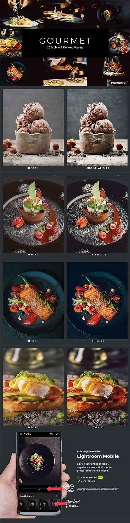 20 Gourmet Lightroom Presets & LUTs - 28618215 - 5410360 20 Gourmet Lightroom Presets & LUTs - 28618215 - 5410360