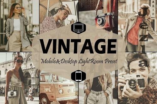 18 Vintage Mobile & Desktop Lightroom Presets, retro presets - 831205 18 Vintage Mobile & Desktop Lightroom Presets, retro presets - 831205