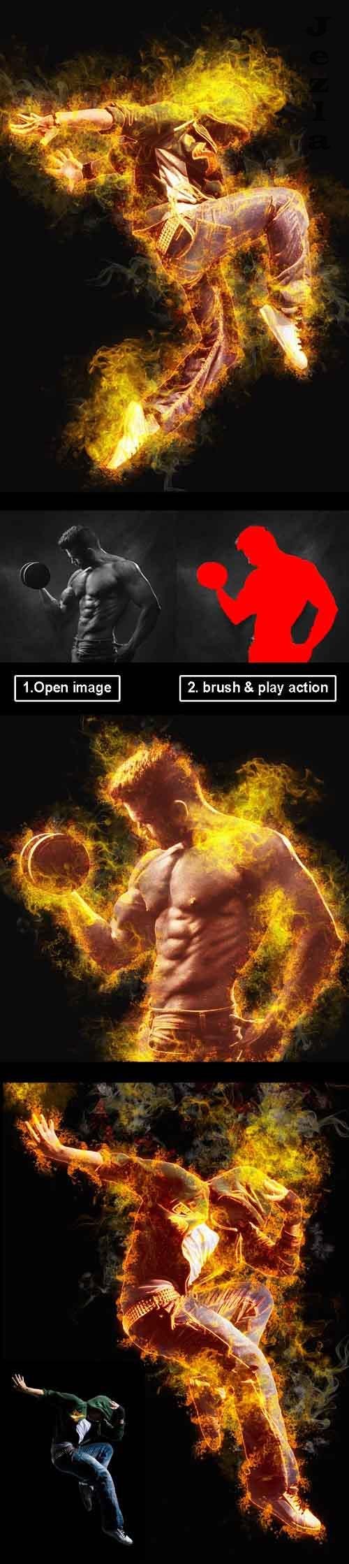 Amazing Flame Photoshop Action Vol 2 28223950 Amazing Flame Photoshop Action Vol 2 28223950