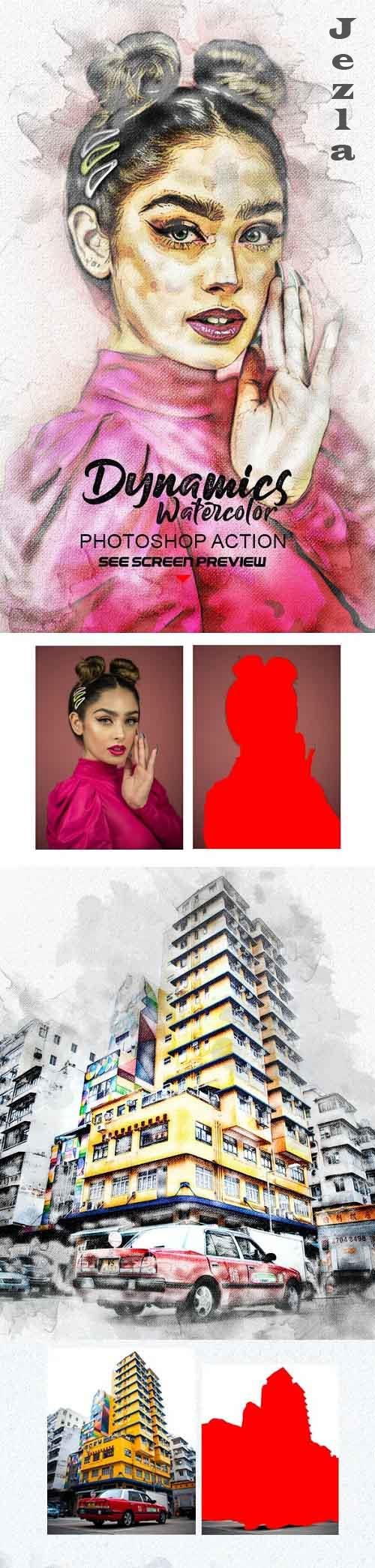 GraphicRiver - Watercolor Photoshop Action 28673766 GraphicRiver - Watercolor Photoshop Action 28673766
