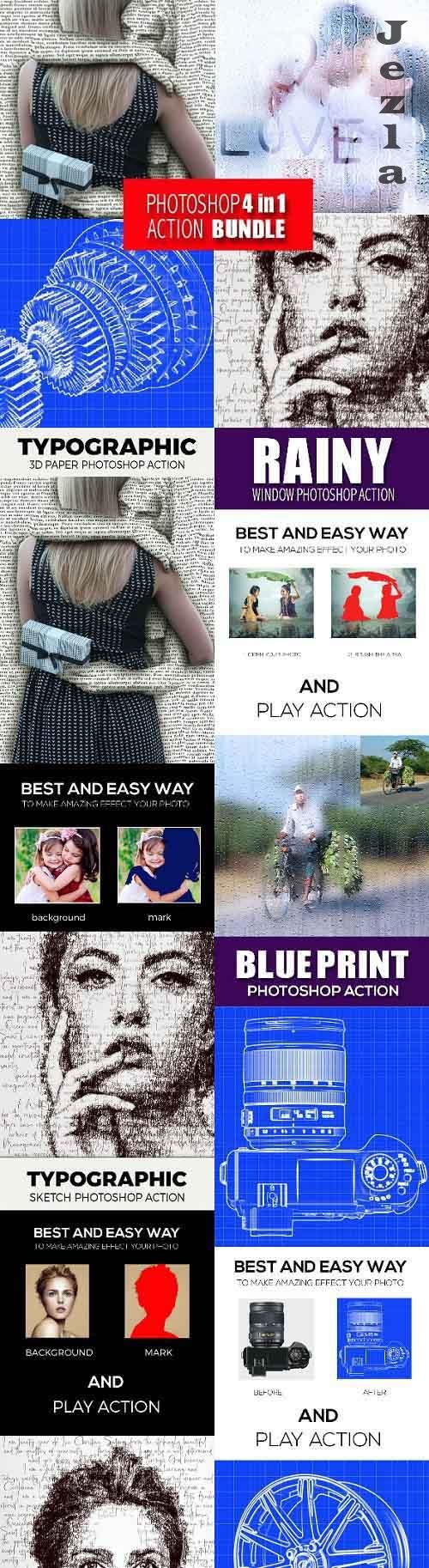 GraphicRiver - Photoshop 4in1 Actions Bundle V 7 28586206 GraphicRiver - Photoshop 4in1 Actions Bundle V 7 28586206