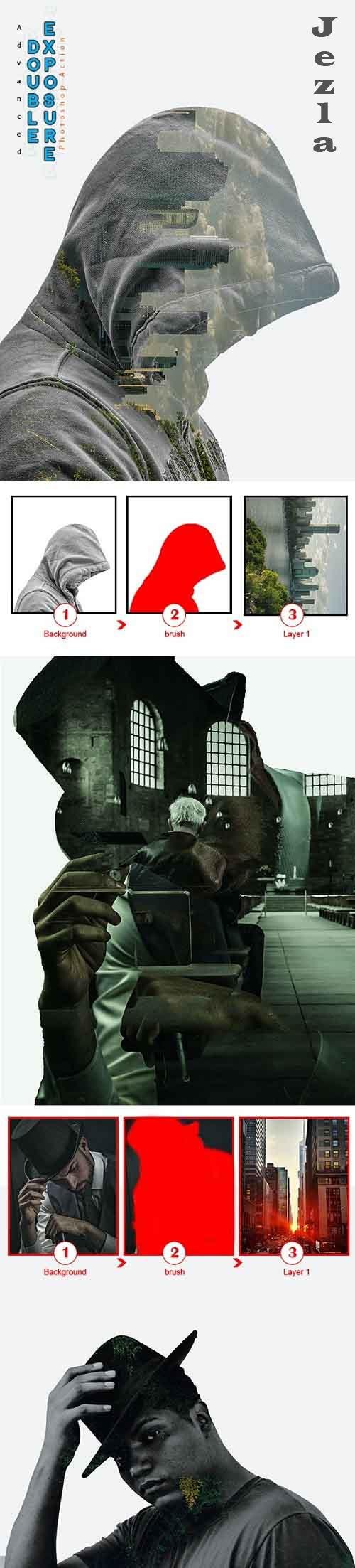 GraphicRiver - Advanced Double Exposure PHSP Action 28416993