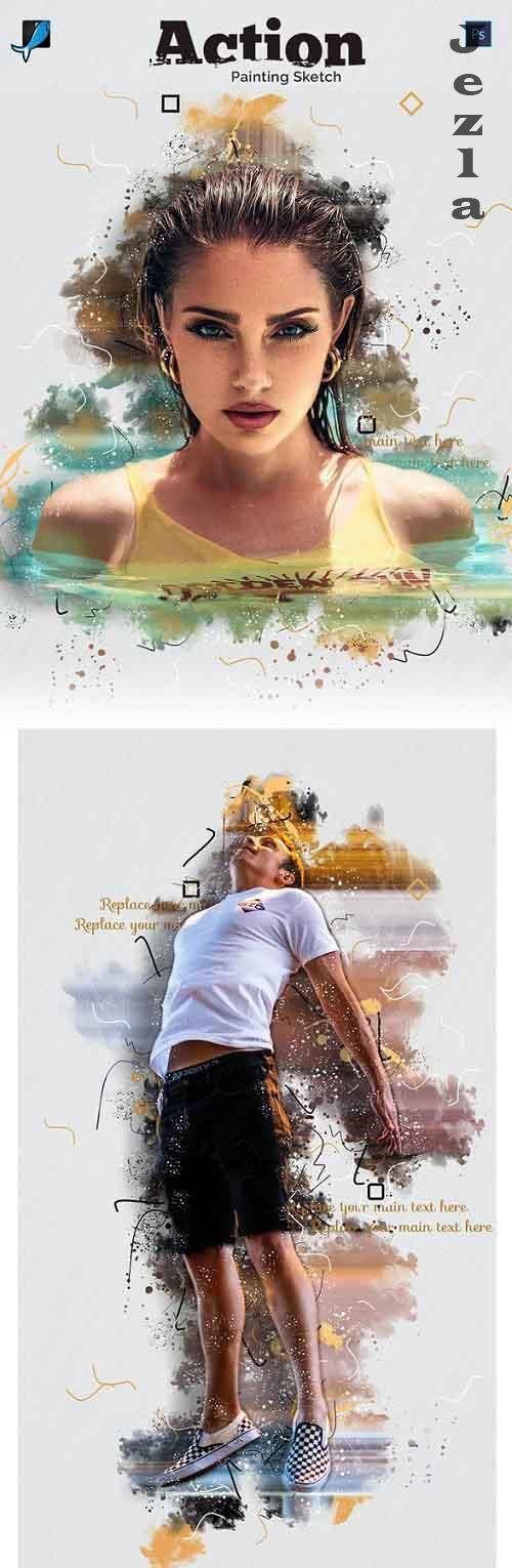 GraphicRiver - Painting Sketch Photoshop Action 28803321 GraphicRiver - Painting Sketch Photoshop Action 28803321