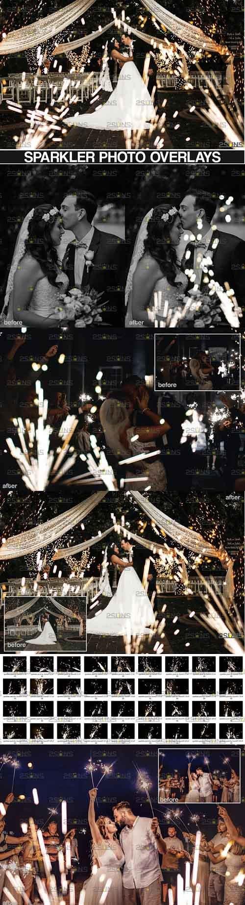 Wedding sparkler overlays Photoshop overlay - 995013 Wedding sparkler overlays Photoshop overlay - 995013
