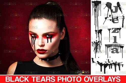 Black tears photoshop overlay, Halloween overlay - 952828 Black tears photoshop overlay, Halloween overlay - 952828