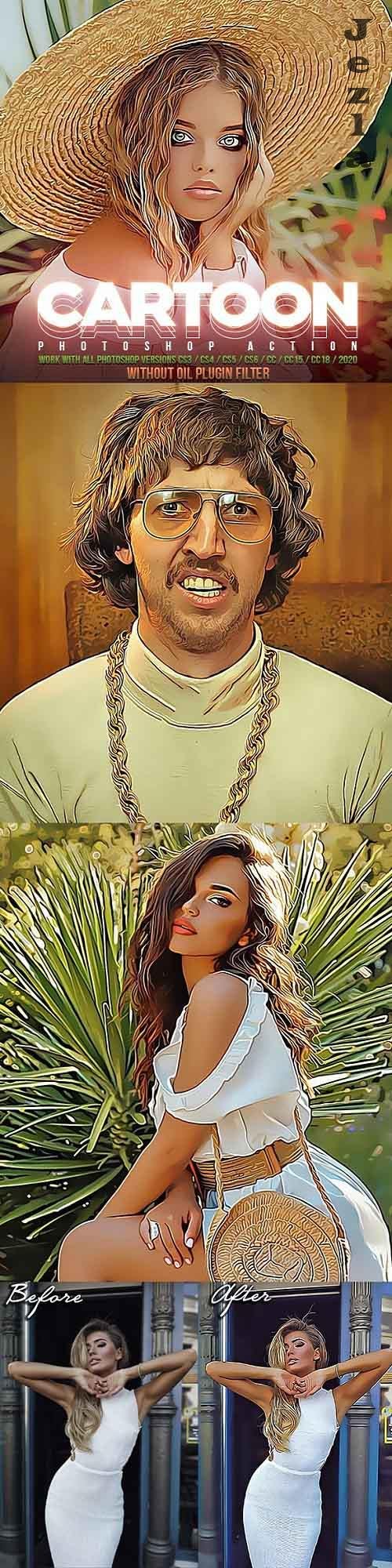 GraphicRiver - Cartoon Painting Photoshop Action 28474724 GraphicRiver - Cartoon Painting Photoshop Action 28474724