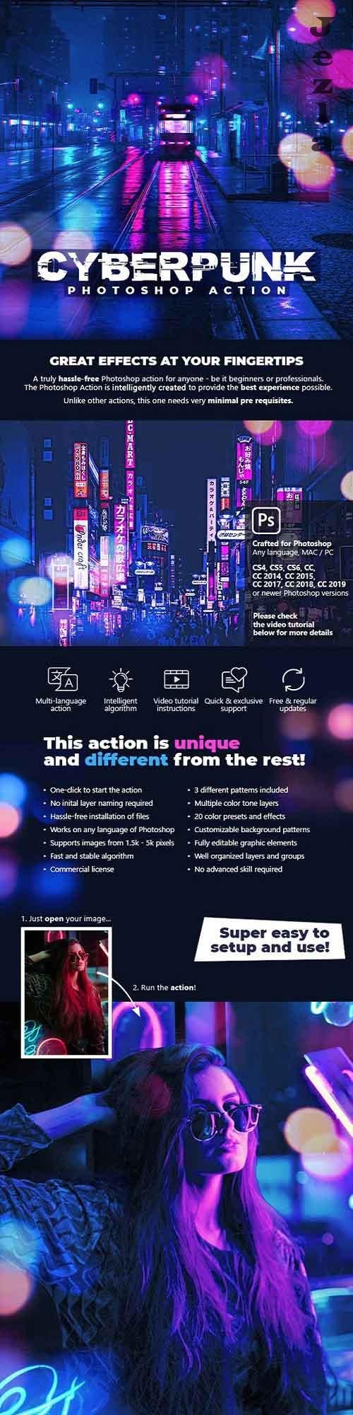 GraphicRiver - Cyberpunk Photoshop Action 28480390 GraphicRiver - Cyberpunk Photoshop Action 28480390