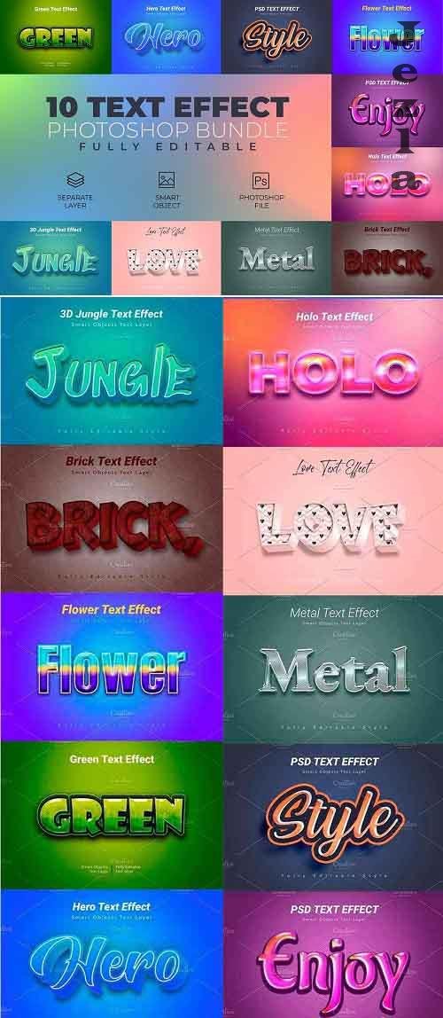 CreativeMarket - Photoshop Text Effect Bundle 10 in 1 4524356 CreativeMarket - Photoshop Text Effect Bundle 10 in 1 4524356