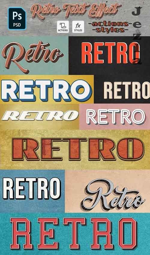 GraphicRiver - Retro Text Effect - 10 Photoshop Different Styles 29215768 GraphicRiver - Retro Text Effect - 10 Photoshop Different Styles 29215768