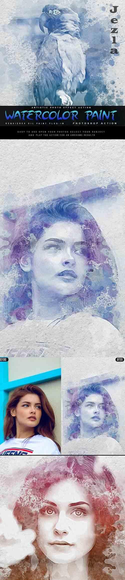 GraphicRiver - Watercolor Paint - Photoshop Action 28619935 GraphicRiver - Watercolor Paint - Photoshop Action 28619935