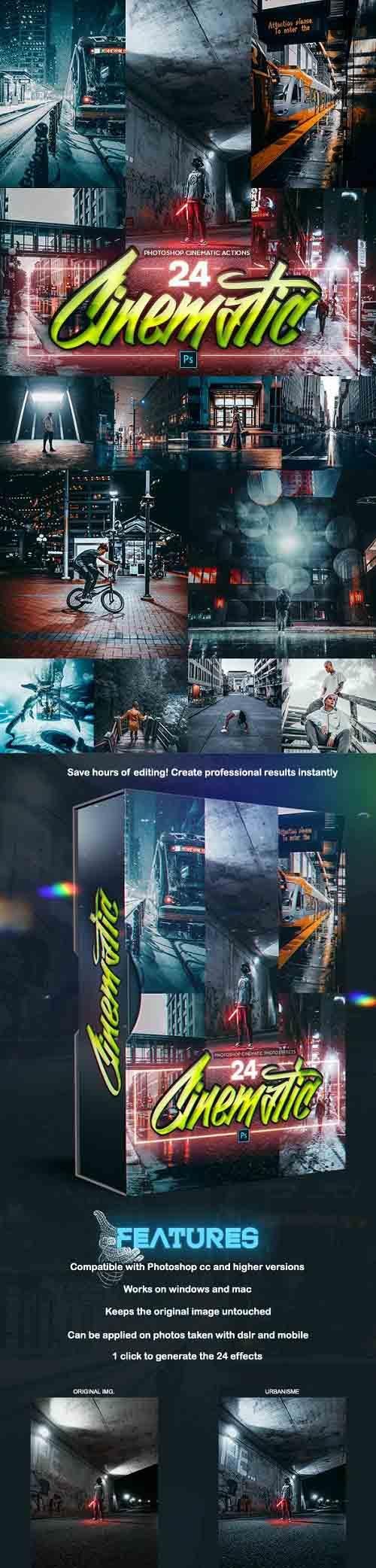 GraphicRiver - 24 Cinematic PRO Photoshop Actions 28734799 GraphicRiver - 24 Cinematic PRO Photoshop Actions 28734799