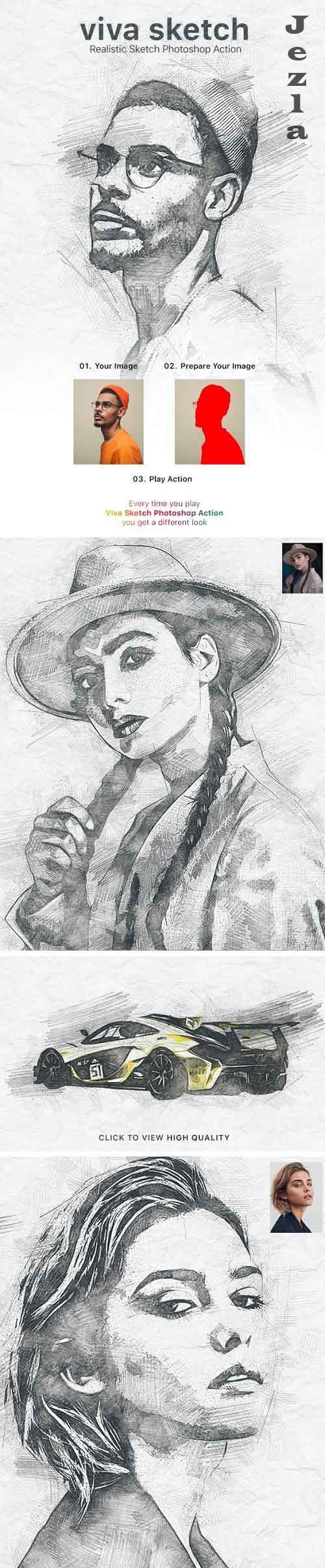 GraphicRiver - Viva Sketch Photoshop Action 28902987 GraphicRiver - Viva Sketch Photoshop Action 28902987