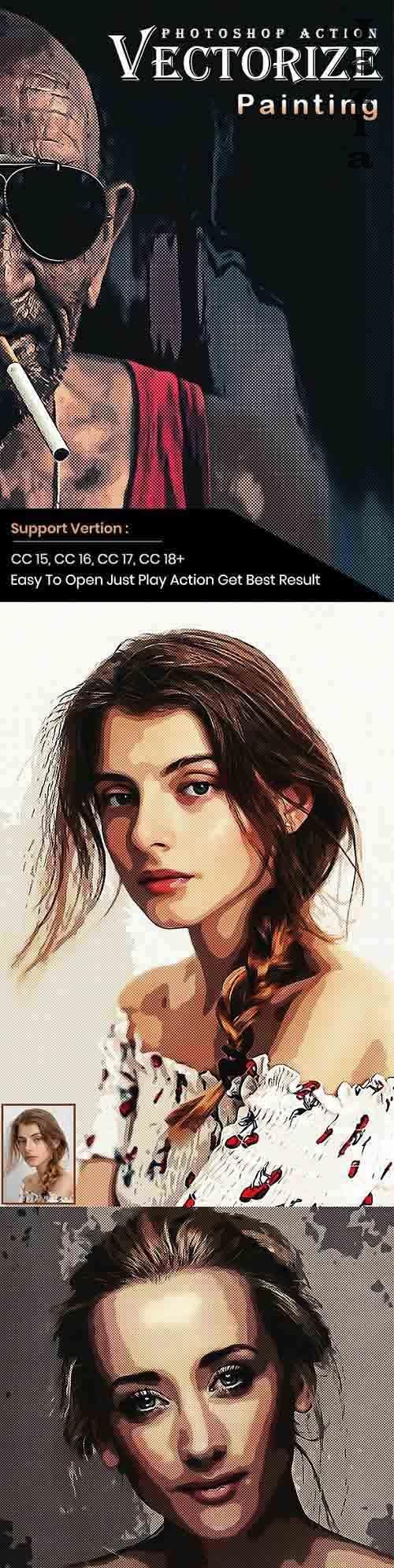 GraphicRiver - Vectorize Painting Photoshop Action 28777756 GraphicRiver - Vectorize Painting Photoshop Action 28777756