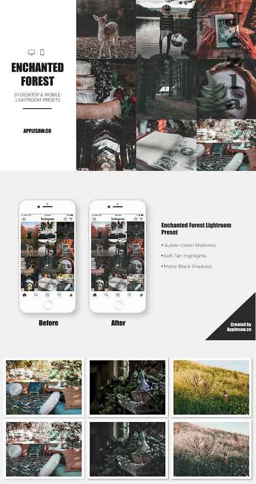 CreativeMarket - Enchanted Forest Lightroom Presets - 4957995 CreativeMarket - Enchanted Forest Lightroom Presets - 4957995