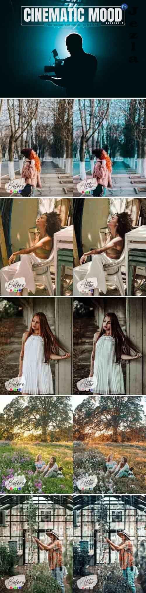 9 Cinematic Mood Photoshop Actions 9 Cinematic Mood Photoshop Actions