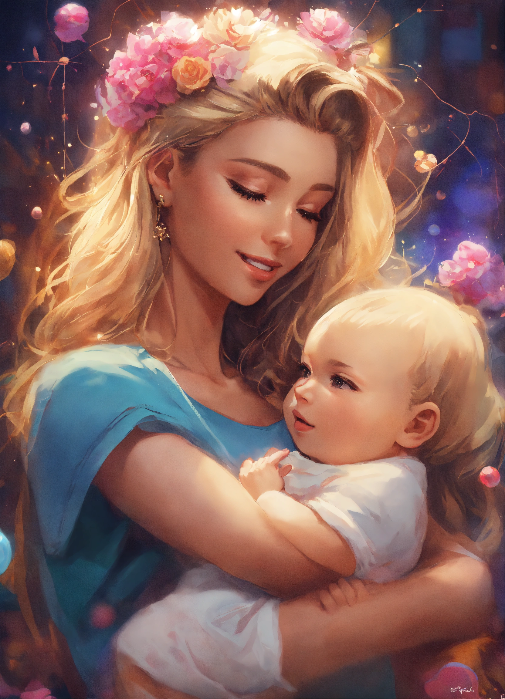 Мать и ребёнок, нежность - день матери