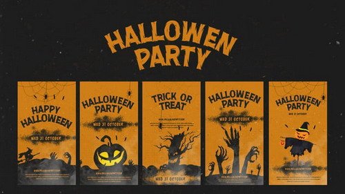 Halloween Party Instagram Stories - 48271960 - PRMPRO Pro Template (Videohive)