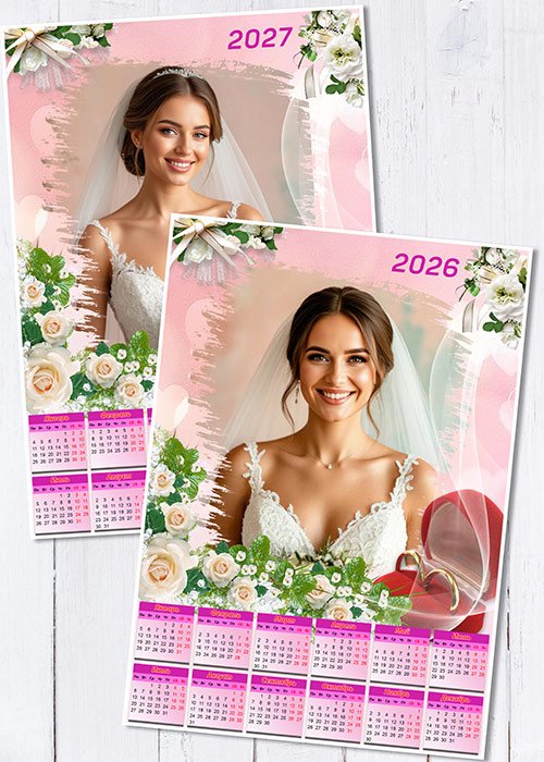 Свадебный календарь на 2026 (2027) год - Свадебные розы